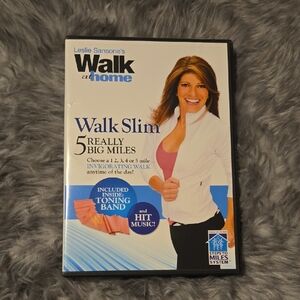 Leslie Sansone's Walk at Home: Walk Slim DVD - Black Case